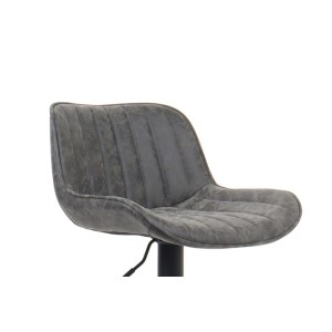 Tabouret de bar style vintage coloris gris. Collection ZENA