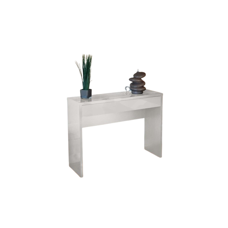 Meuble d'entrée, console ARENA coloris blanc. Meuble design pour votre entrée