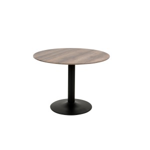 Table ronde avec pied central JULES. Magnifique design pour votre cuisine ou votre salle à manger.