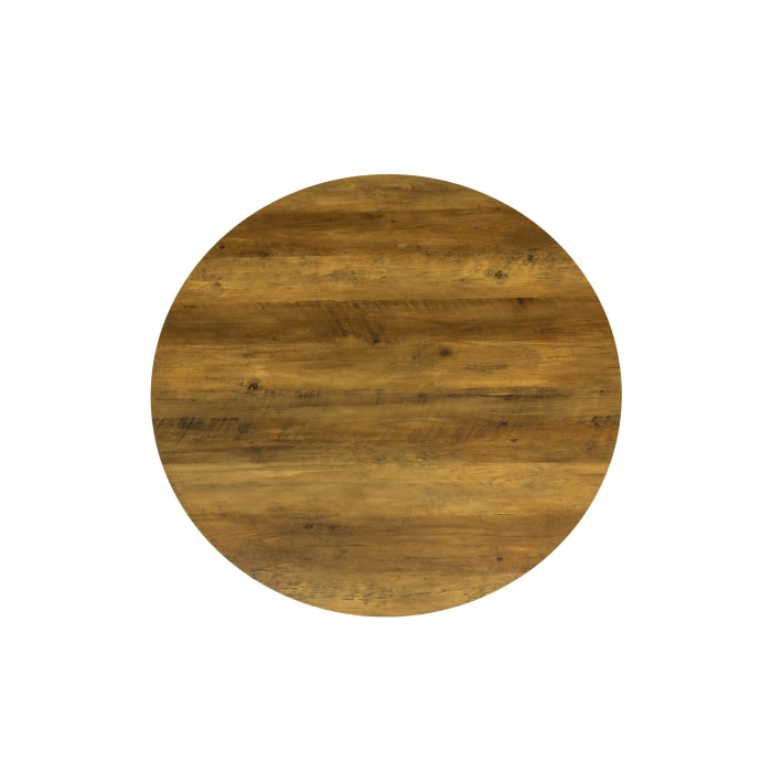 Table ronde avec pied central JULES. Magnifique design pour votre cuisine ou votre salle à manger.