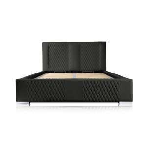 Lit coffre 180x200 coloris noir - Collection RITCHY