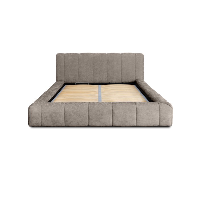 Lit coffre 180x200 coloris taupe - Collection COCOON