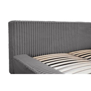 Lit coffre 140x200 gris - Collection COCOON