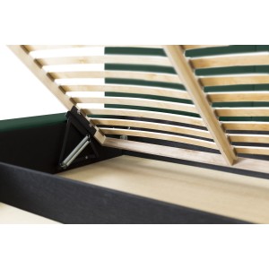 Lit coffre 140x200 coloris vert - Collection BRAVE