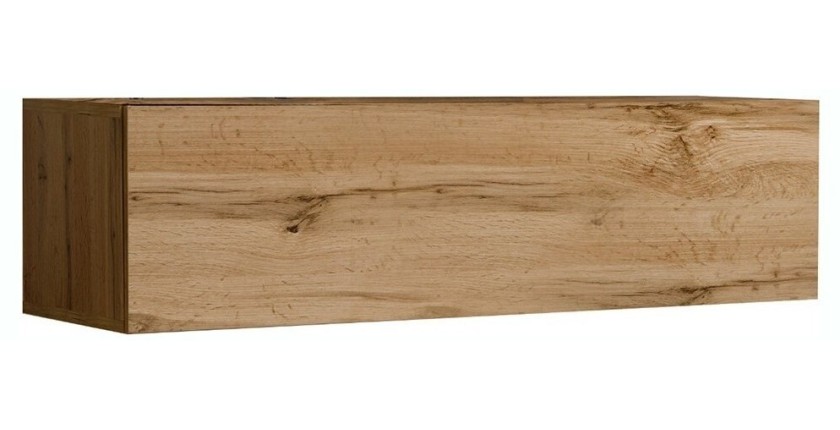 Meuble TV suspendu 120cm coloris chêne Wotan collection SWITCH.