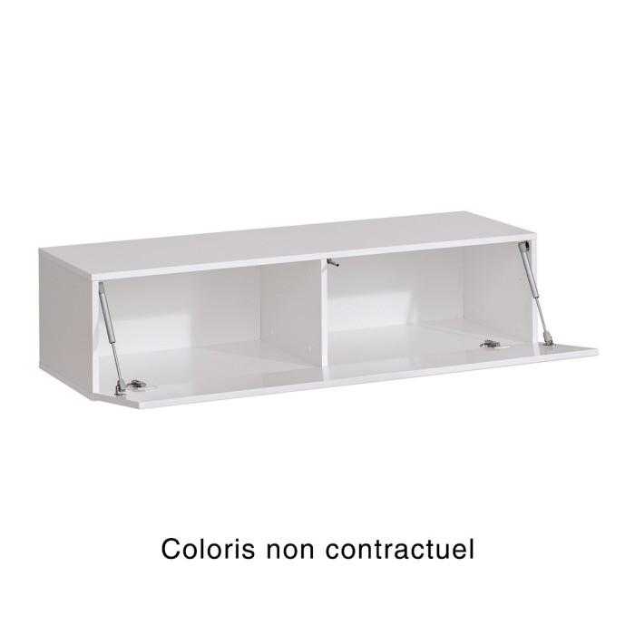 Meuble TV suspendu 120cm coloris chêne Wotan collection SWITCH.