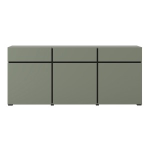 Ensemble de 3 meubles design coloris vert sauge pour salon collection HAVANA.