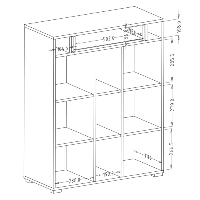 Ensemble design de 5 meubles d'entrée collection OHIO coloris gris anthracite et chêne vernis.