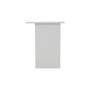 Bureau droit de la collection PRAGUE un tiroir et une porte coloris blanc