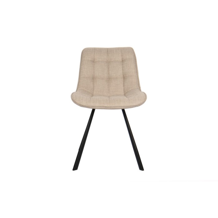 Chaise PALMADE Tissus Beige, dimension L51xH80xP61 cm, idéal pour votre cuisine ou salle à manger
