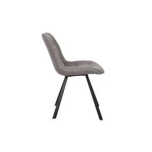 Chaise collection PALMADE Tissus Gris clair, dimension L51xH80xP61 cm, idéal pour votre cuisine ou salle à manger