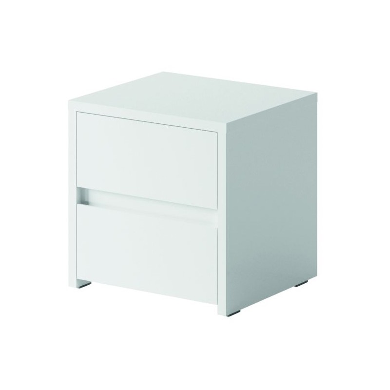 Table de Nuit SHERRY - Design Moderne avec 2 Tiroirs