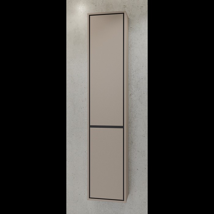 Colonne suspendue de salle de bain collection GOBI coloris marron.