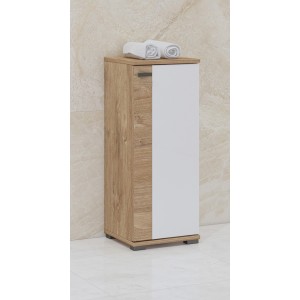 Ensemble de 5 meubles de salle de bain BALEA coloris chêne et blanc