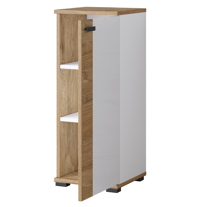 Ensemble de 5 meubles de salle de bain BALEA coloris chêne et blanc