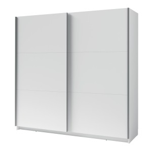 Armoire, garde robe 200 cm 2 portes coulissantes - blanc - Collection ARSALA