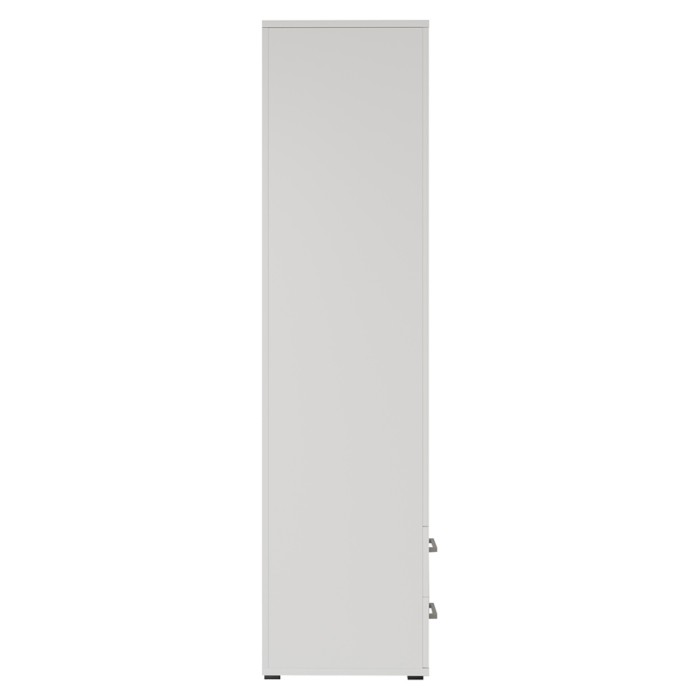 Armoire 4 portes avec 2 miroirs TOM – Dimensions H185 x L160 x P52 cm – Coloris blanc – Style design