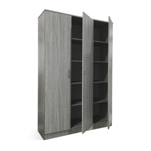 Armoire 3 portes coloris chêne collection REY. Garde Robe idéal pour votre entrée ou votre buanderie