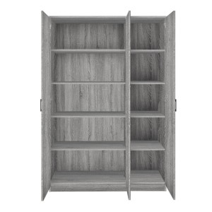 Armoire REY – 3 portes – 120×180 cm – Chêne gris – Style scandinave