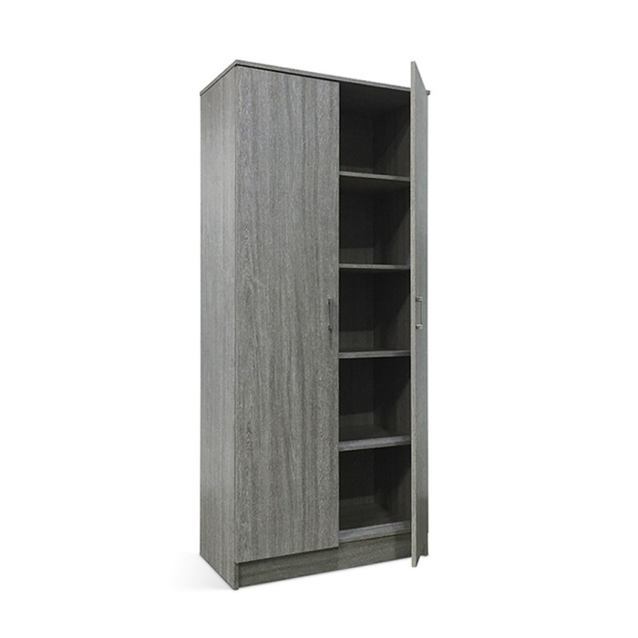 Armoire de rangement REY 80cm, idéal pour votre entrée, votre buanderie ou encore votre salle de bain.
