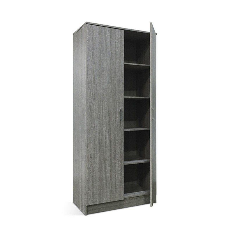 Armoire de rangement REY 80cm, idéal pour votre entrée, votre buanderie ou encore votre salle de bain.