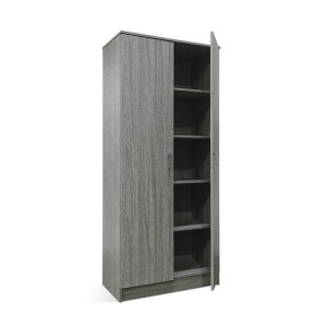 Armoire de rangement REY 80cm, idéal pour votre entrée, votre buanderie ou encore votre salle de bain.