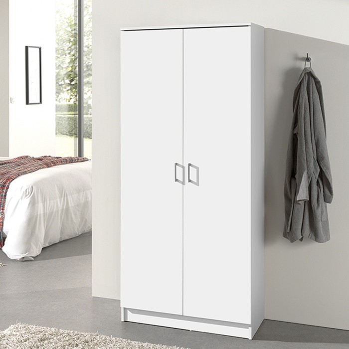 Armoire de rangement REY 80cm, idéal pour votre entrée, votre buanderie ou encore votre salle de bain.