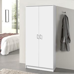 Armoire de rangement REY 80cm, idéal pour votre entrée, votre buanderie ou encore votre salle de bain.