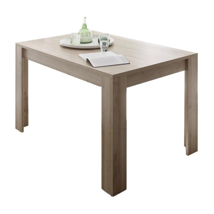 Table 180x90, Collection ZEFIR, coloris chêne clair, idéal pour votre salle à manger