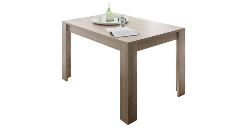 Table 180x90, Collection ZEFIR, coloris chêne clair, idéal pour votre salle à manger