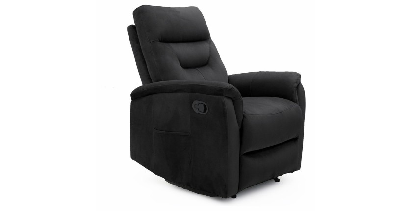Fauteuil relaxation relevable manuellement PARIS coloris noir