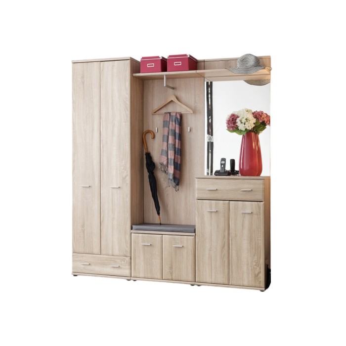 Meuble d'entrée - ARIA 3 - Coloris chêne