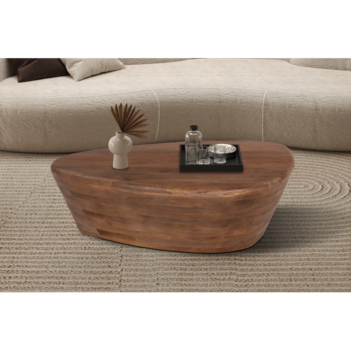 Table basse en bois massif collection BALI - Style ethnique et design