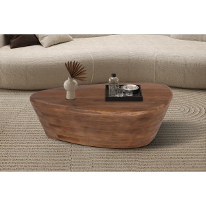 Table basse en bois massif collection BALI - Style ethnique et design