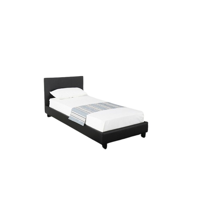 Lit design noir ABEL 90x200...