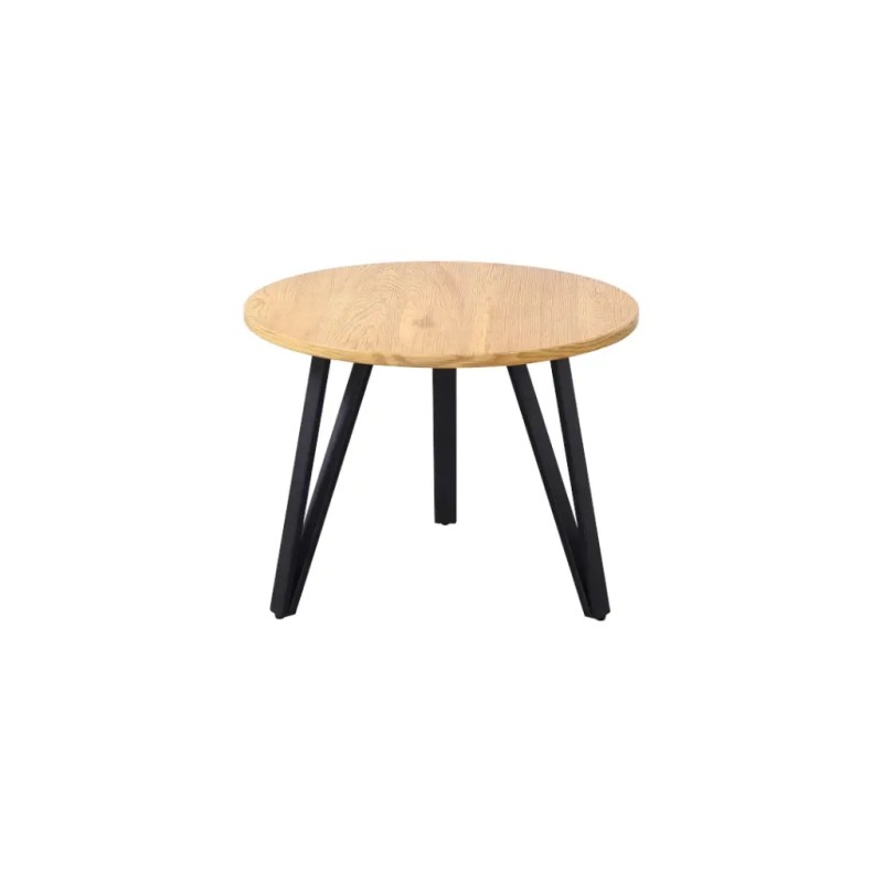 Table basse SANTIAGO en bois et pieds en métal. Idéal pour votre salon.