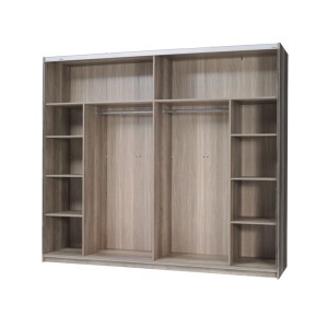 Armoire ROMI – 2 portes coulissantes avec miroir – L200 cm