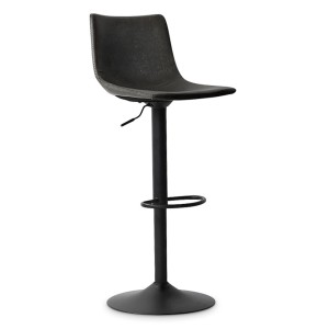Tabouret de bar style vintage coloris noir. Collection SOUL
