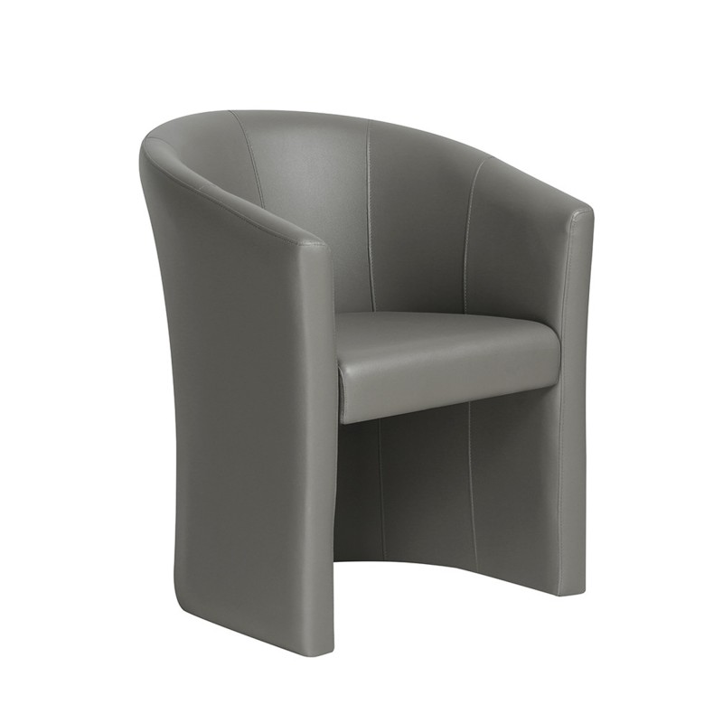 Fauteuil de salon KYOTO – Confortable – coloris gris vert – Style vintage