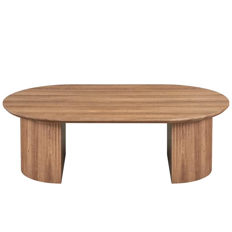 Table basse VAGOS – Effet chêne vieilli – Longueur 120 cm – Design authentique et moderne