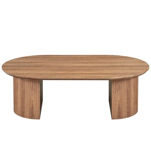 Table basse VAGOS – Effet chêne vieilli – Longueur 120 cm – Design authentique et moderne