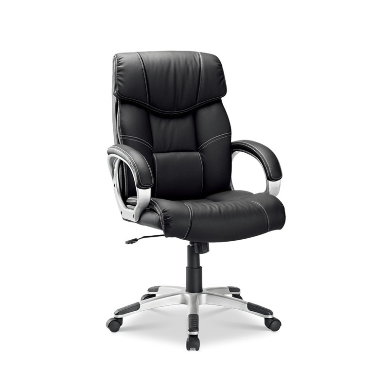Chaise de bureau LIDA – PU Noir – Confort et élégance pour votre espace de travail