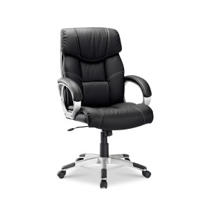 Chaise de bureau LIDA – PU Noir – Confort et élégance pour votre espace de travail