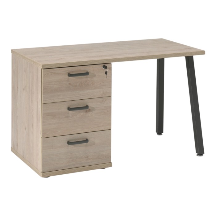 Bureau robuste chêne clair...