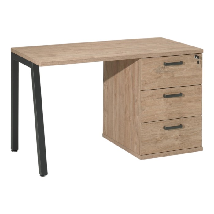 Bureau robuste chêne doré...