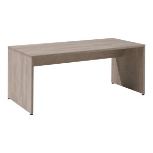 Bureau professionnel YUKON – 180 cm chêne brut – Grand bureau design et robuste