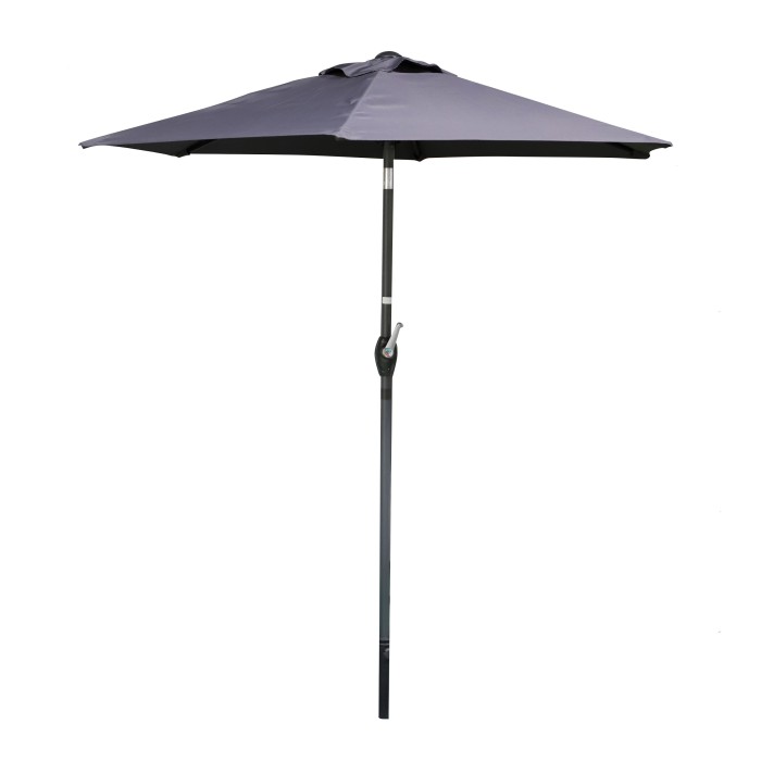 Parasol inclinable gris...