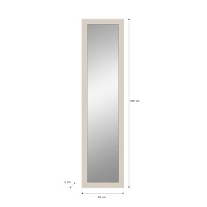 Miroir LUNA – Beige mat – Rectangulaire 45x180 cm 