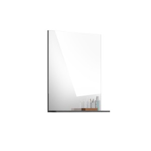 Miroir de salle de bain SCOTT – Gris foncé – 60x79x18 cm 