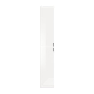 Armoire de rangement BODITE – 2 portes – Blanc laqué – Design moderne et pratique 